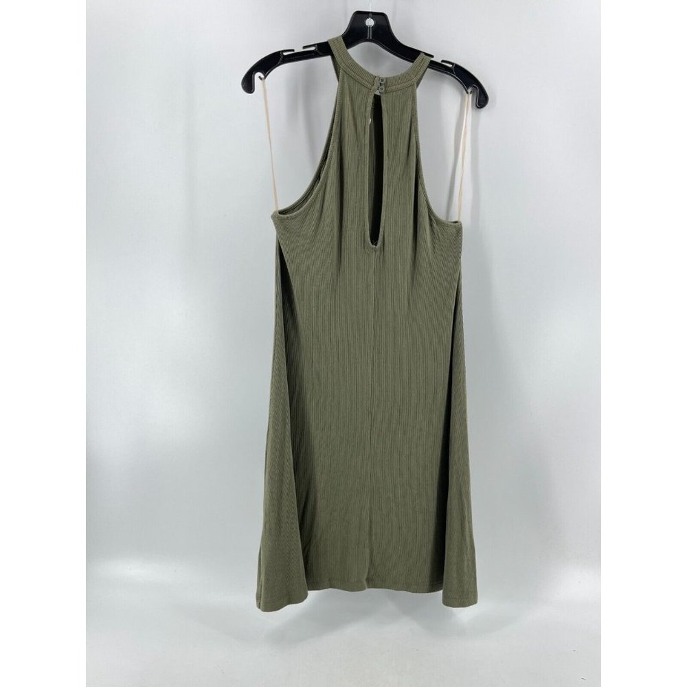 American Eagle Outfitters Women's Olive Green Sleeveless Stretch Dress Size Med - Picture 4 of 10